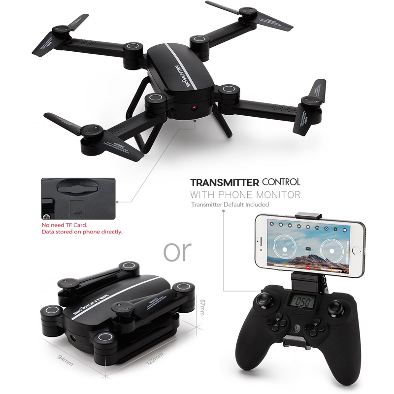 EBOYU X8TW RC Drone Sky Hunter Foldable Rc Selfi..